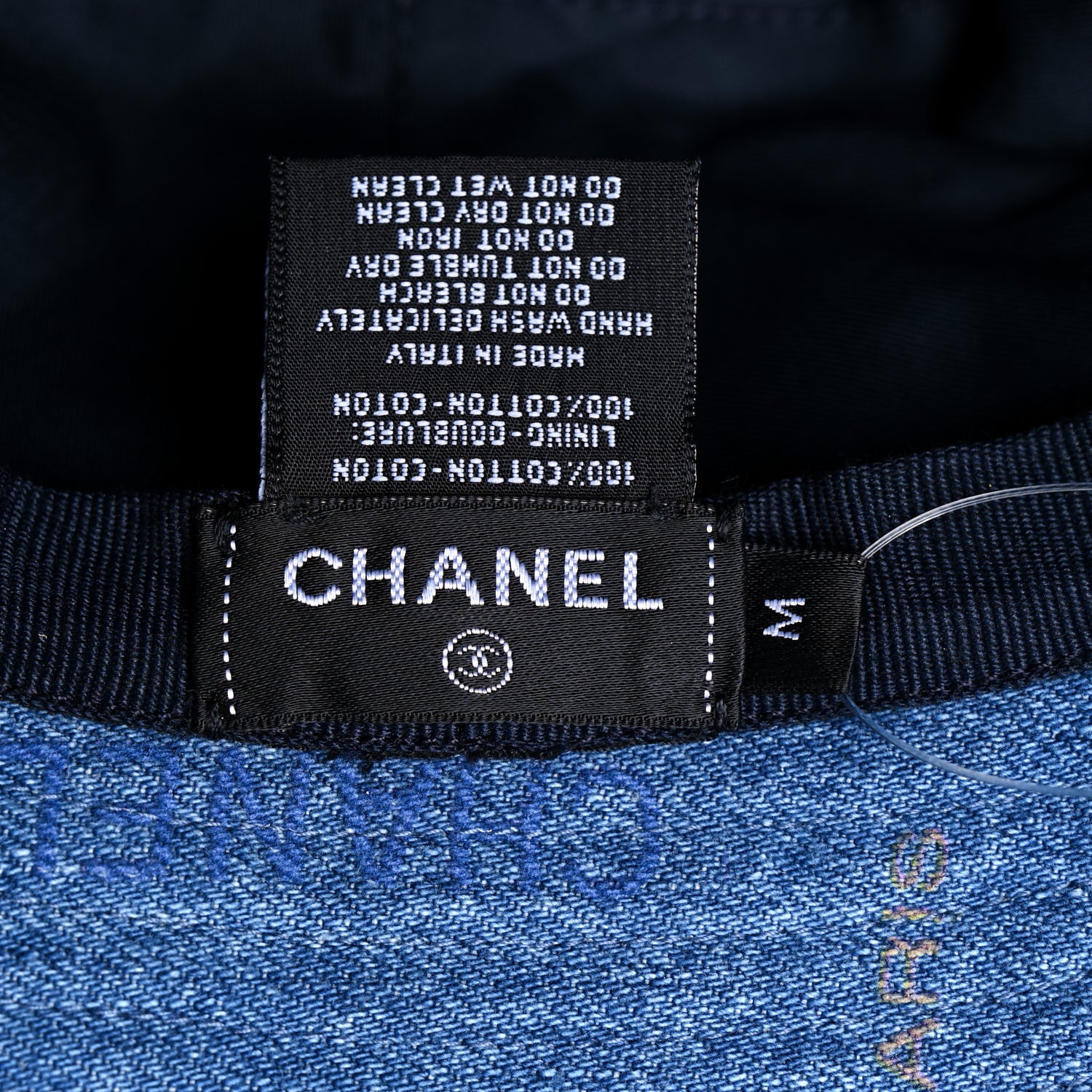 Chanel Denim Mood Cloche Bucket Hat M Blue 9 of 9