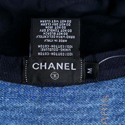 Chanel Denim Mood Cloche Bucket Hat M Blue 9 of 9