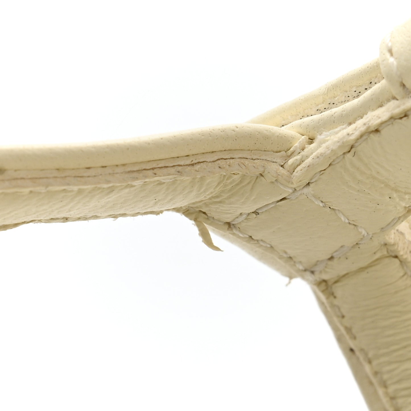 Lambskin Grosgrain Open Sandals 36.5 Ivory Black