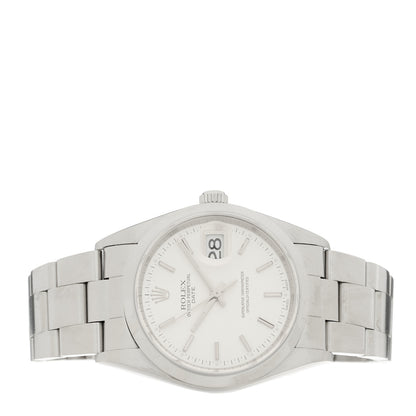 Rolex Stainless Steel 34mm Oyster Perpertual Date Watch Silver 15200 2 of 4