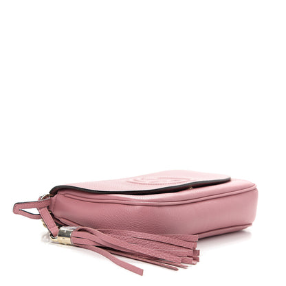 Gucci Pebbled Calfskin Medium Soho Flap Crossbody Pink 3 of 9