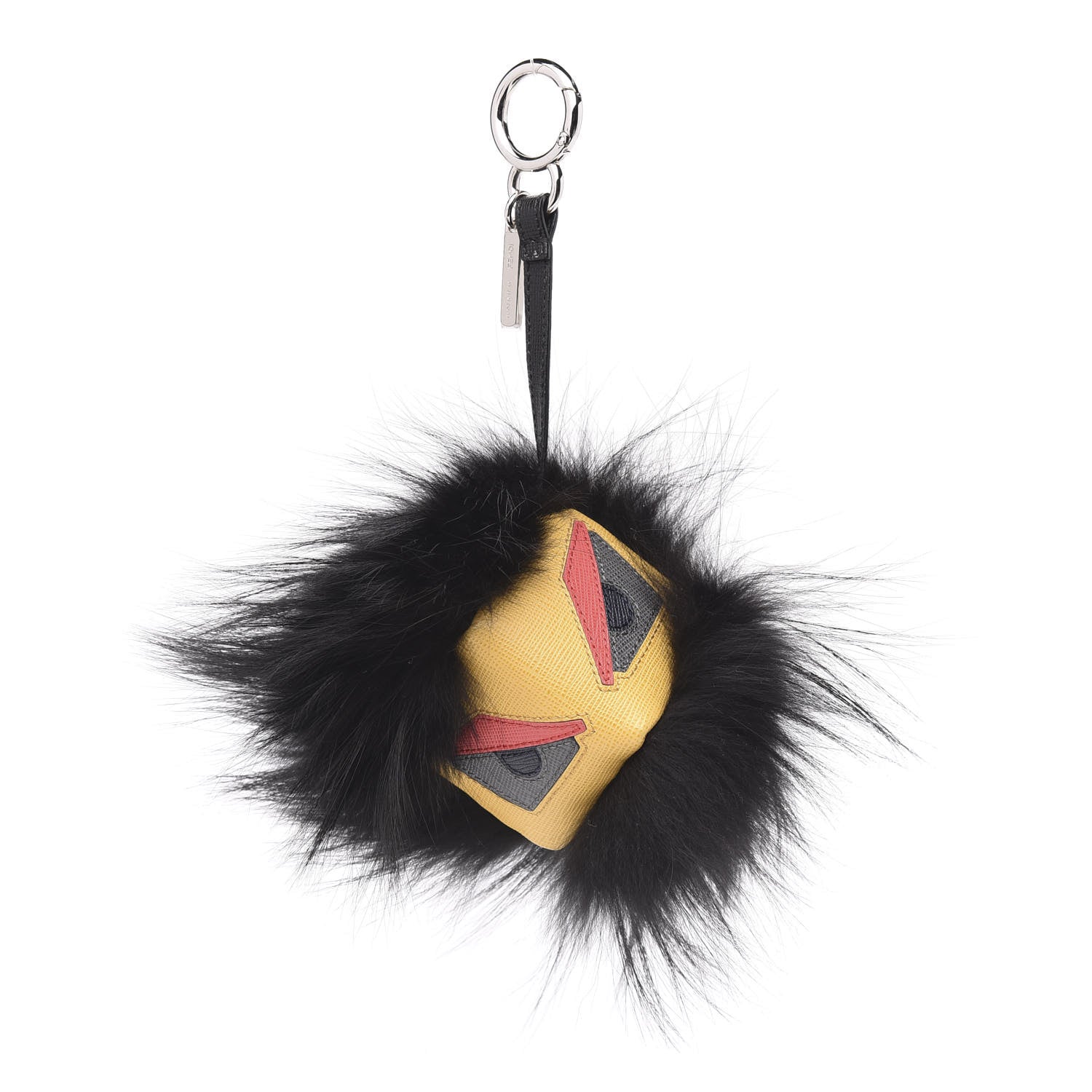 Fendi Mink Fur Furyou Monster Bag Bug Charm Black 1 of 3