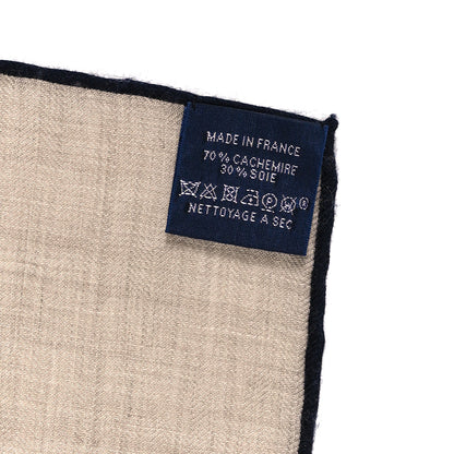 Hermes Cashmere Silk Jungle Love Tattoo Shawl 140 Beige Black 3 of 4