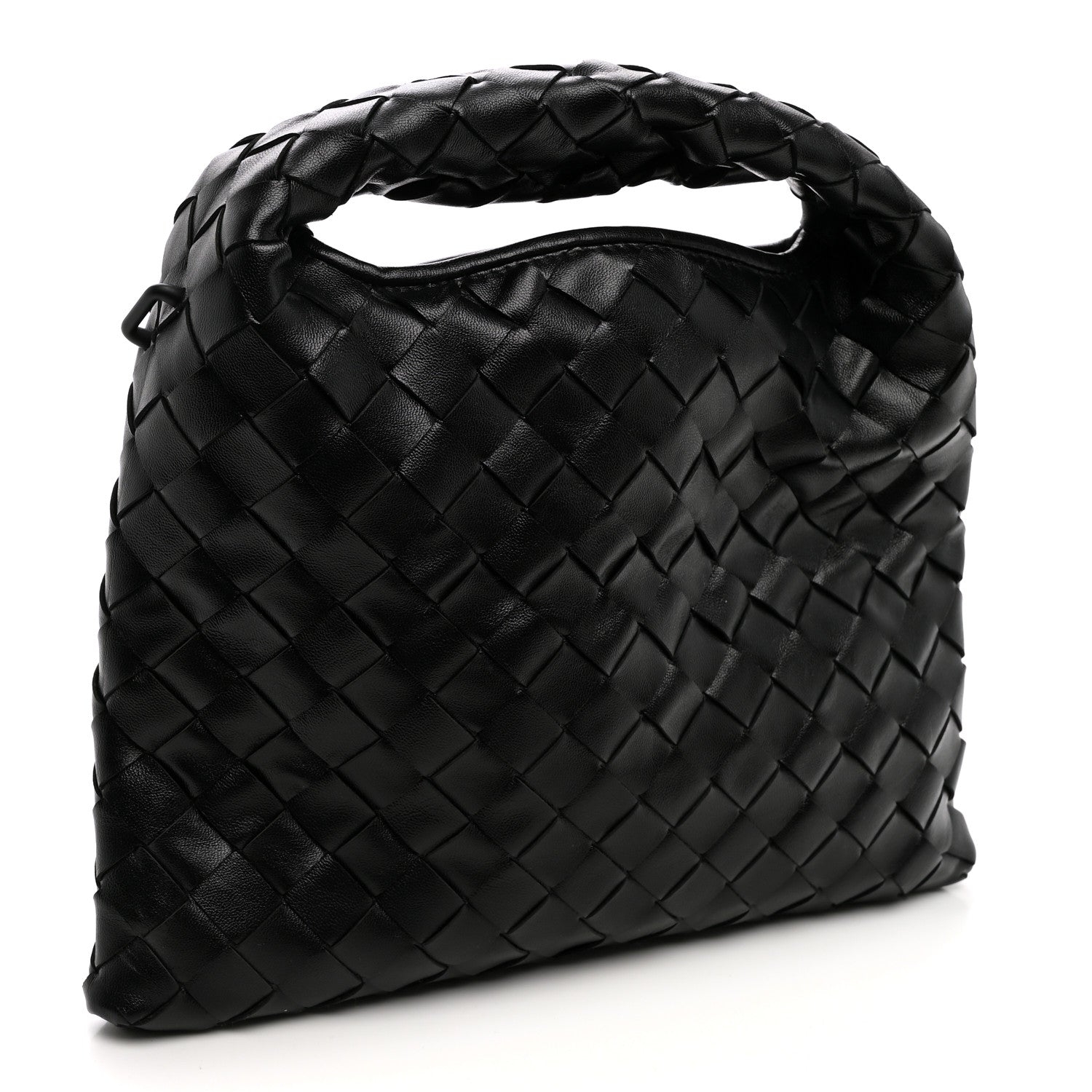 Bottega Veneta Calfskin Intrecciato Mini Hop Black 3 of 9