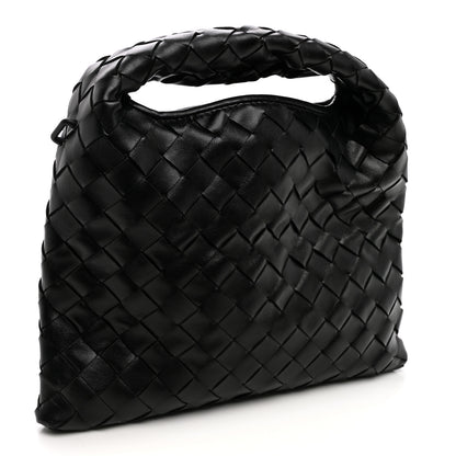 Bottega Veneta Calfskin Intrecciato Mini Hop Black 3 of 9
