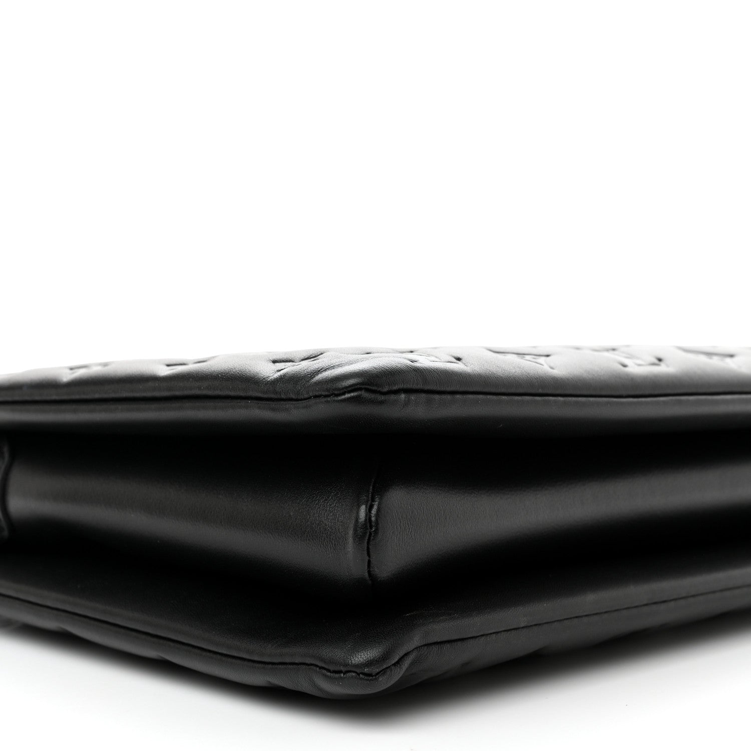 Louis Vuitton Lambskin Embossed Monogram Coussin MM Black 10 of 11