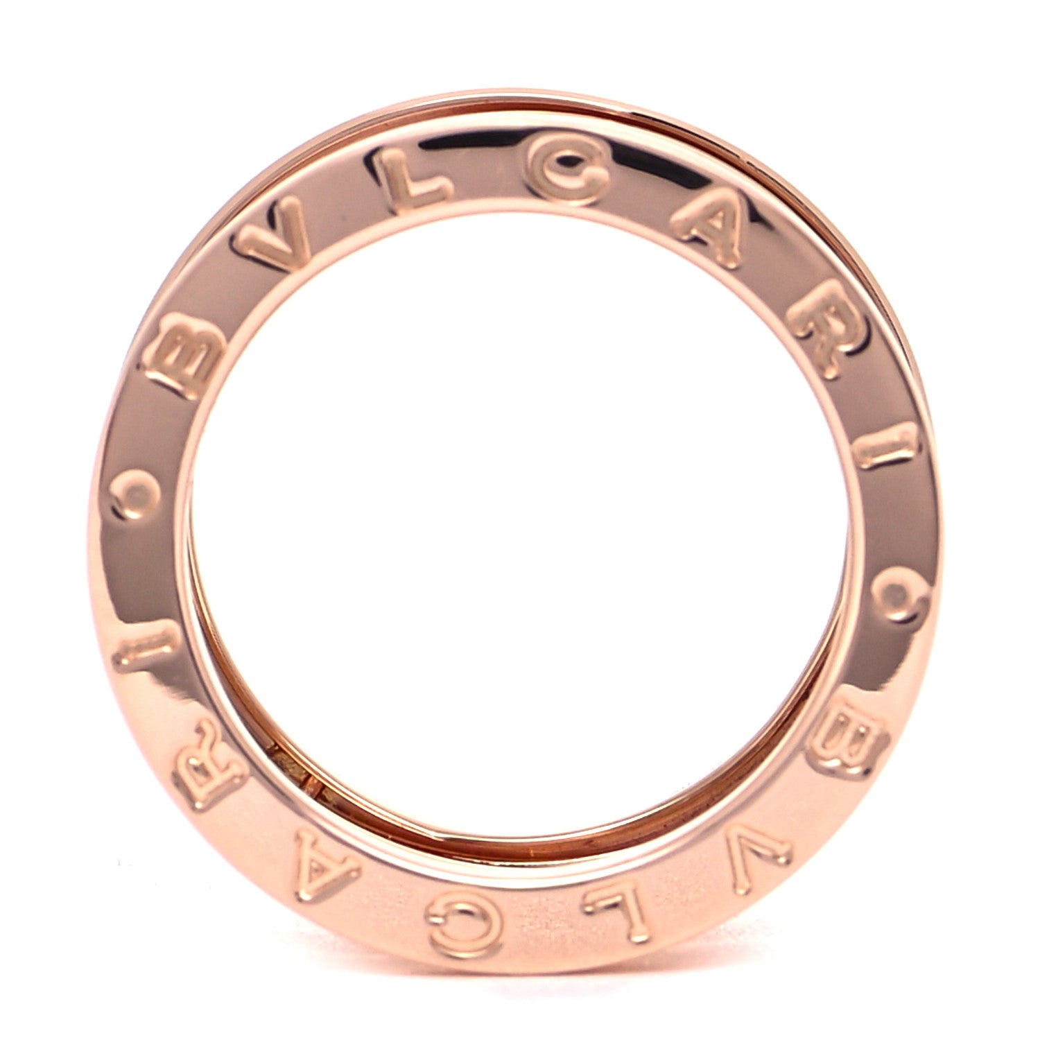 Bulgari 18K Rose Gold B.Zero1 Legend Four-Band Ring 54 6.75 4 of 5