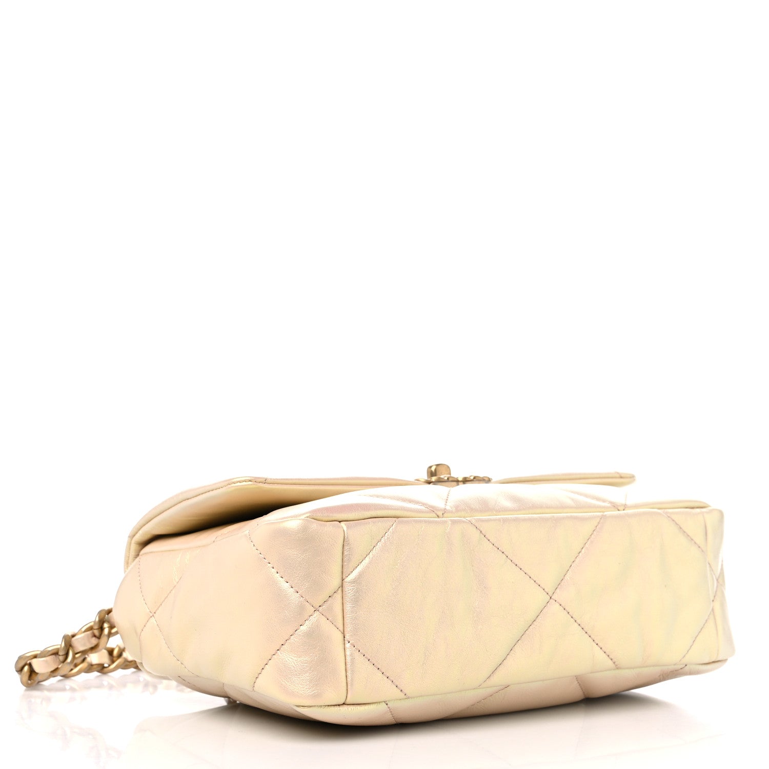 Chanel Iridescent Lambskin Quilted Medium Chanel 19 Flap Pink 3 of 8