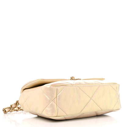 Chanel Iridescent Lambskin Quilted Medium Chanel 19 Flap Pink 3 of 8