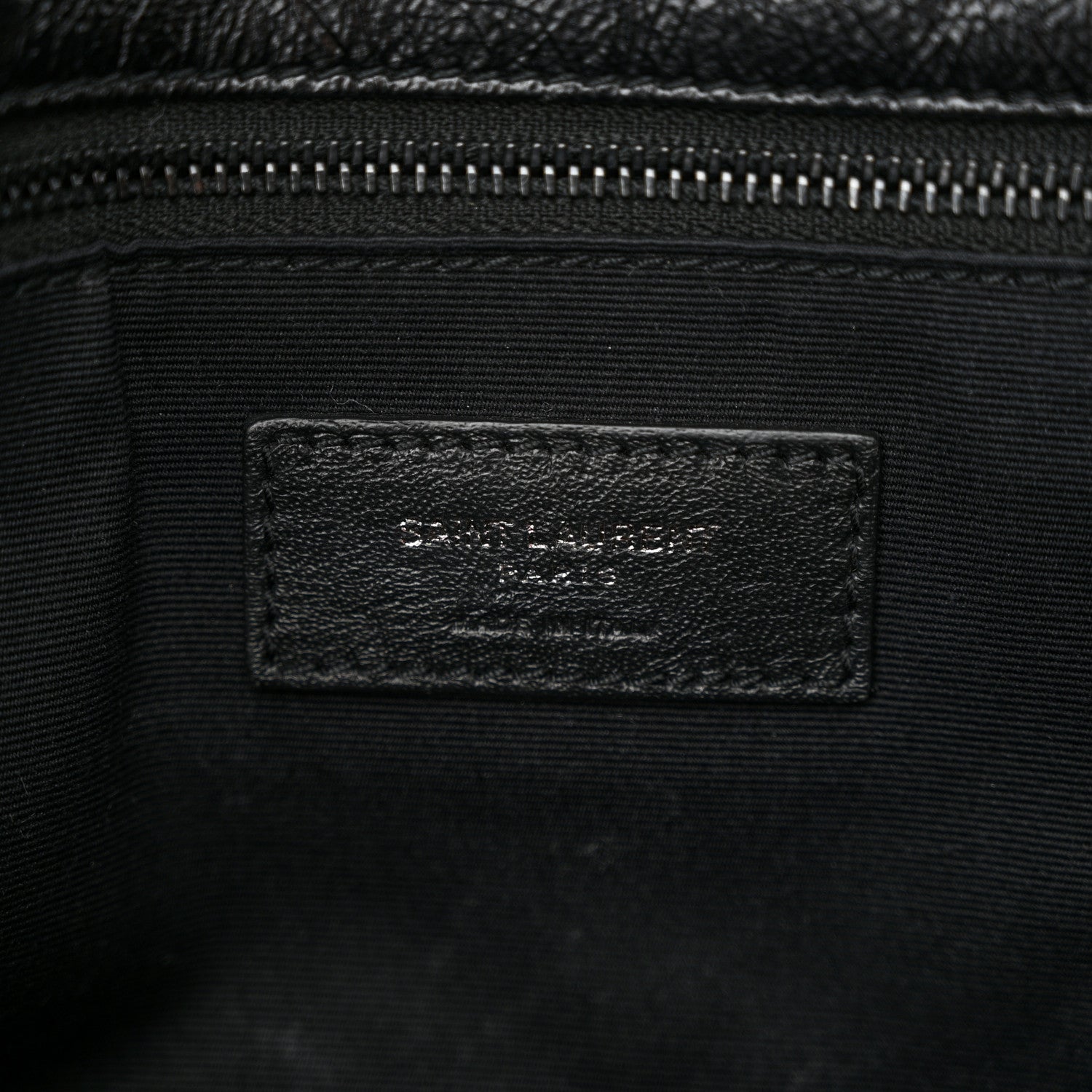 Saint Laurent Crinkled Calfskin Matelasse Monogram Medium Niki Chain Satchel Black 6 of 10