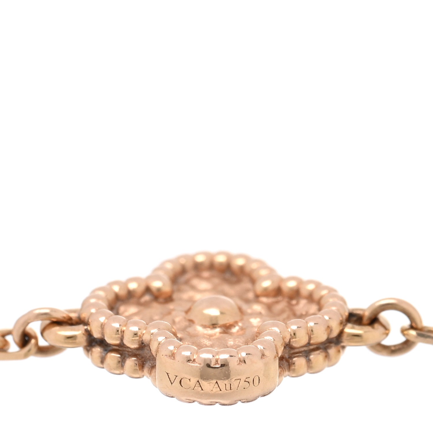 Van Cleef & Arpels 18K Rose Gold 6 Motifs Sweet Alhambra Bracelet 3 of 4