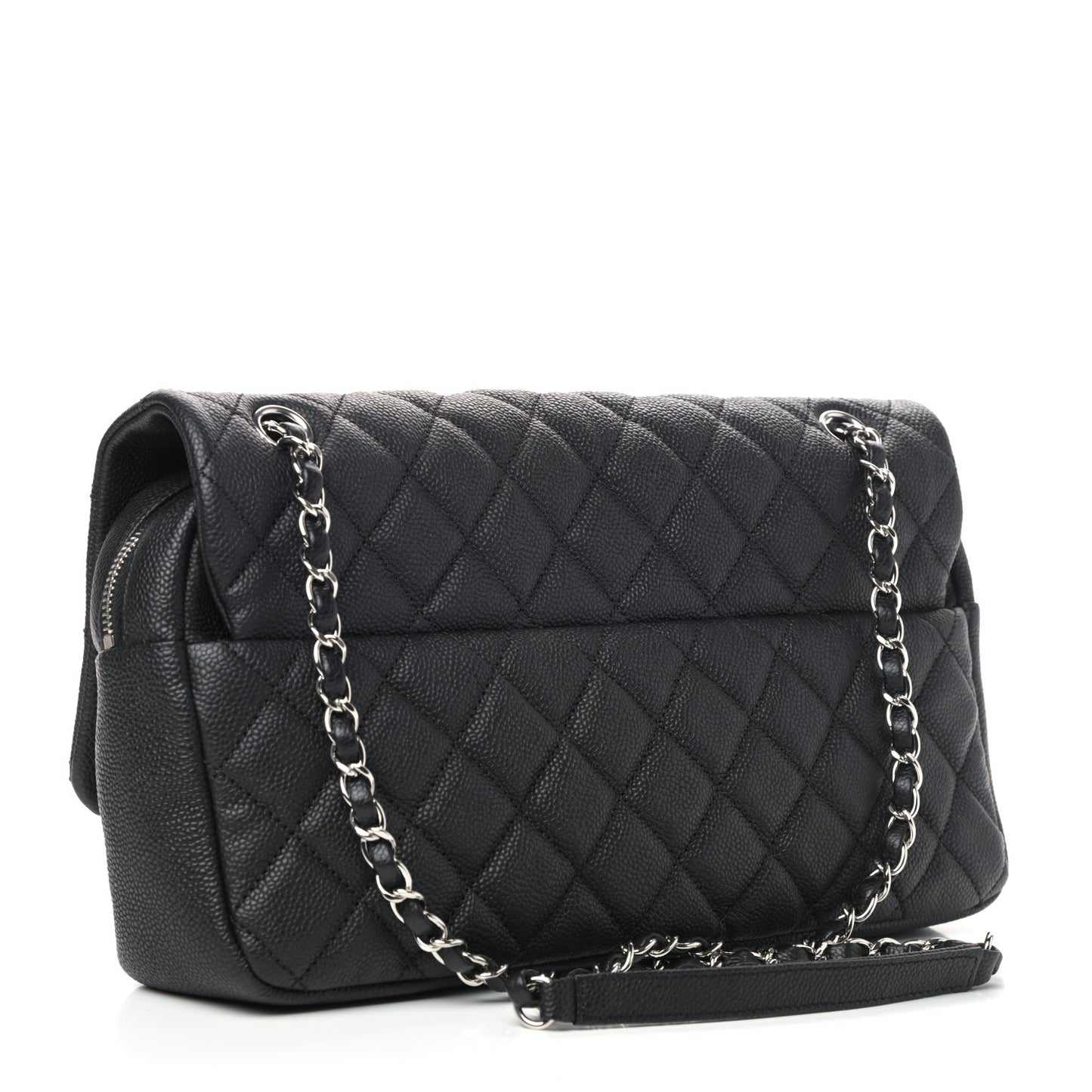 Caviar Quilted Jumbo Easy Flap Black