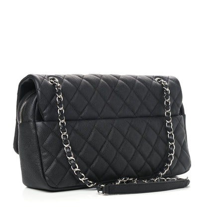 Chanel Caviar Quilted Jumbo Easy Flap Black 2 of 9