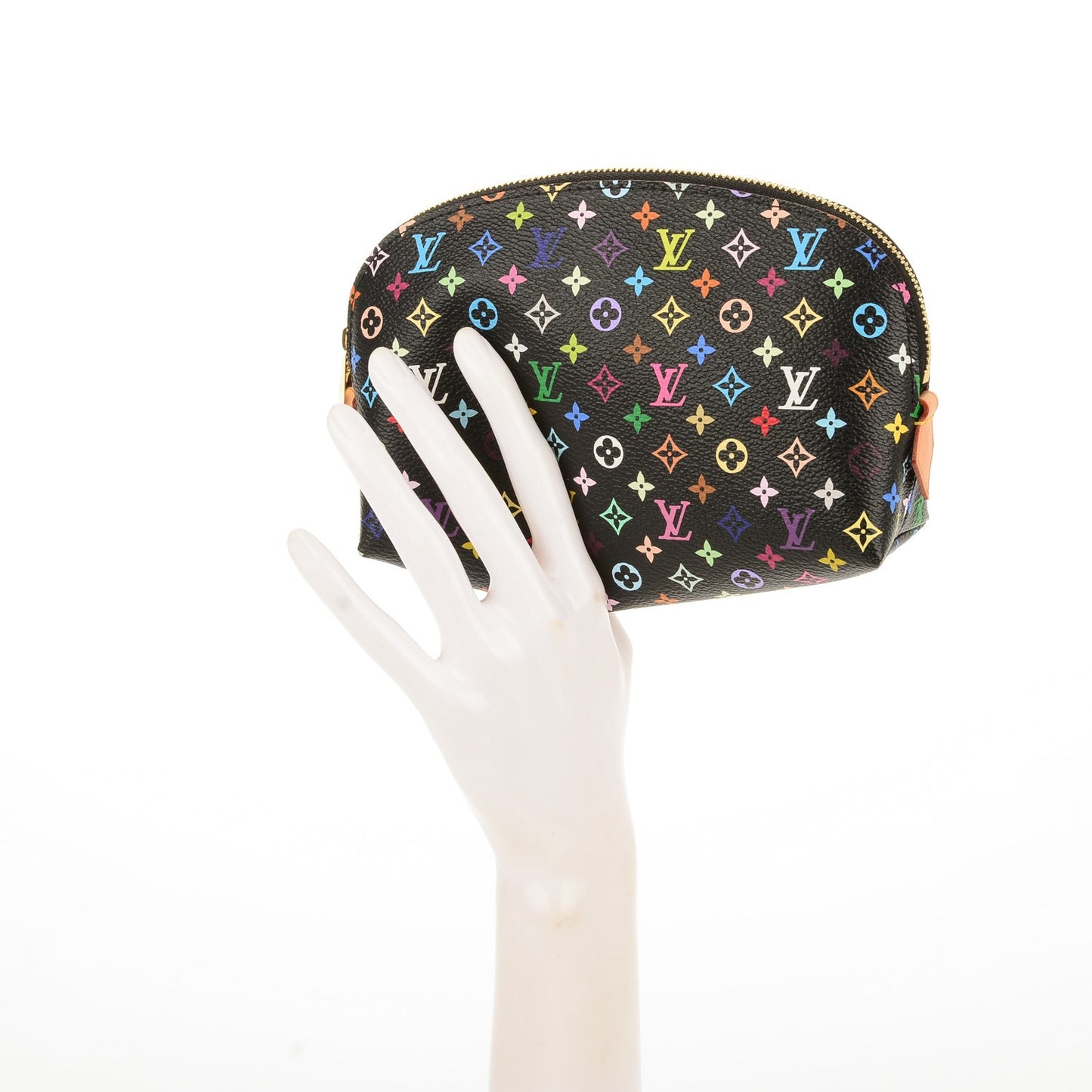 Monogram Multicolor Cosmetic Pouch Black Grenade