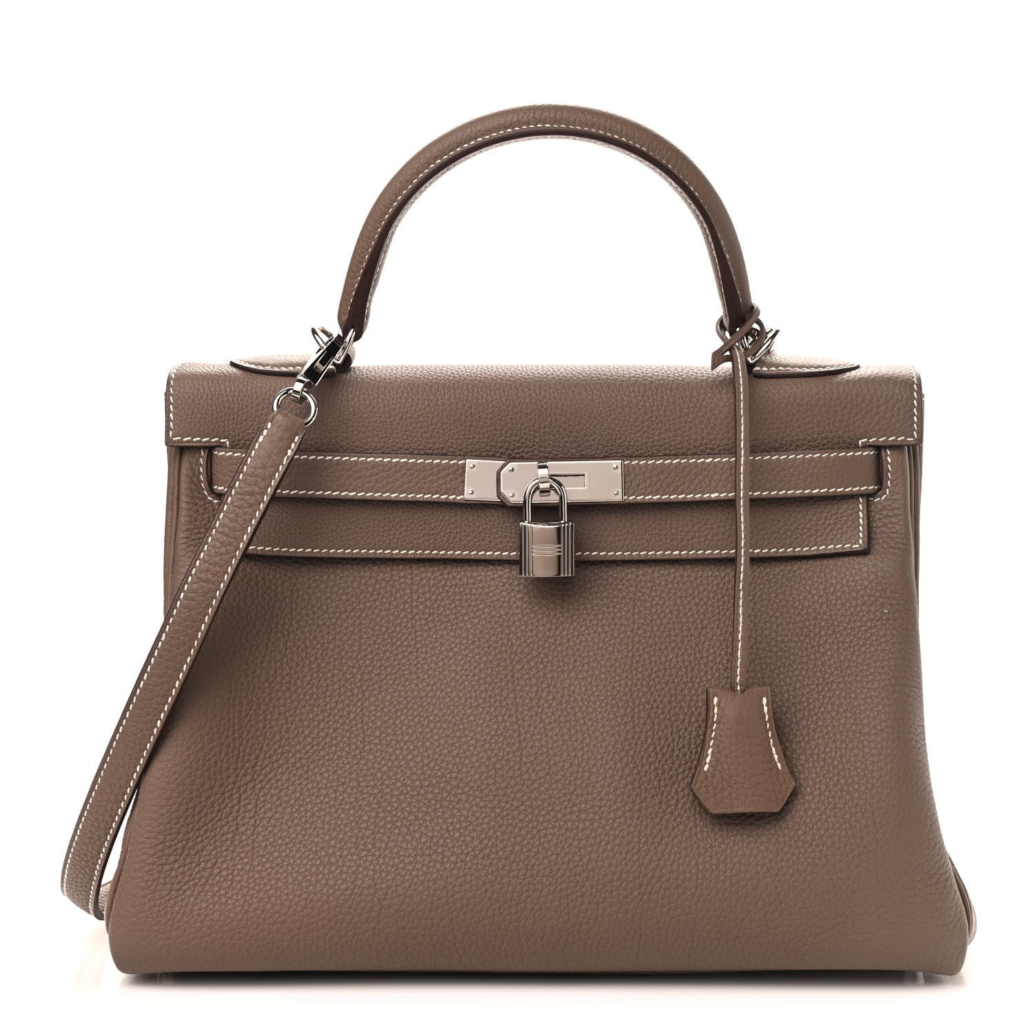 Hermes Togo Kelly Retourne 32 Etoupe 1 of 15
