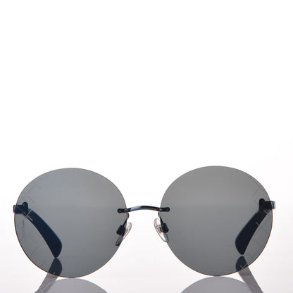 Chanel Mirrored Round Sunglasses 4216 Blue 2 of 8