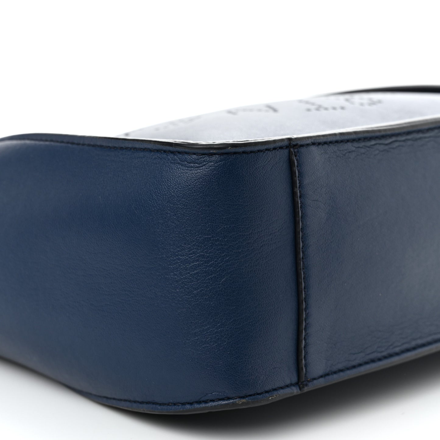 Eco Alter Nappa Perforated Logo Mini Crossbody Navy