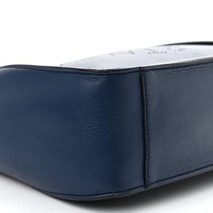 Stella McCartney Eco Alter Nappa Perforated Logo Mini Crossbody Navy 8 of 9