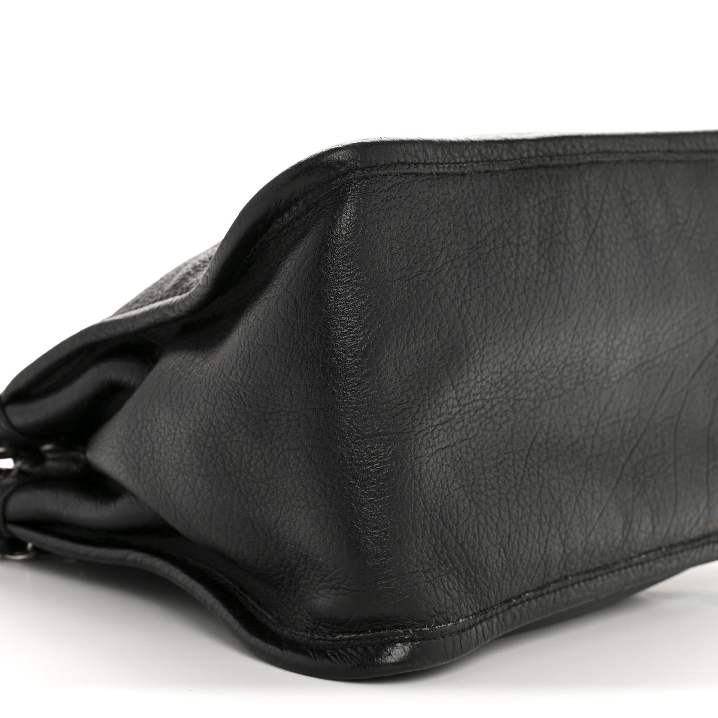 Calfskin Mademoiselle Shoulder Bag Black