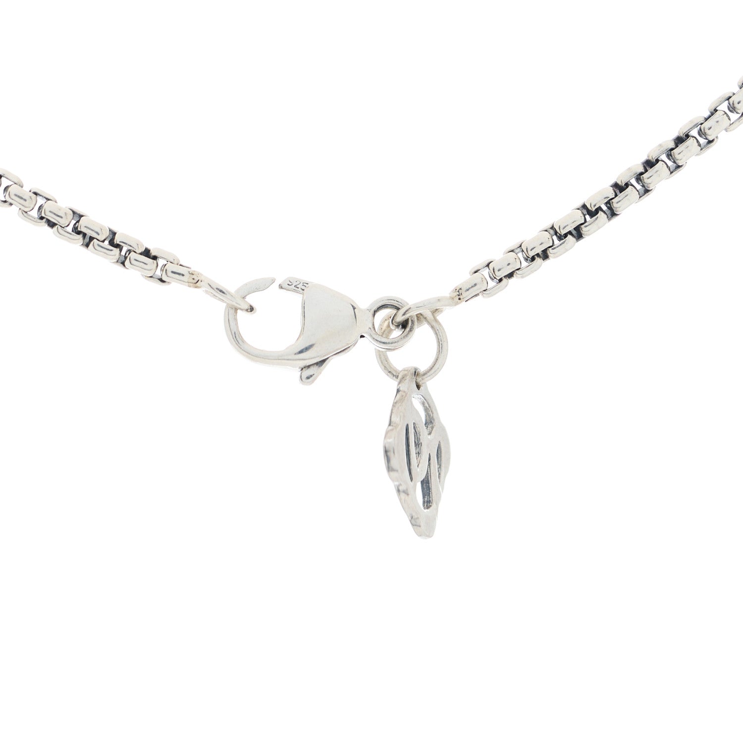 David Yurman Sterling Silver 1.7mm Box Chain Necklace 16" 4 of 4