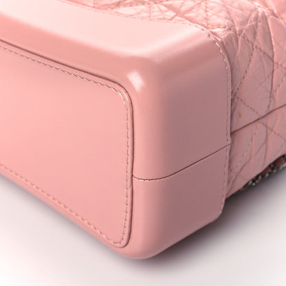 Chanel Aged Calfskin Quilted Gabrielle Backpack Light Pink 9 of 9