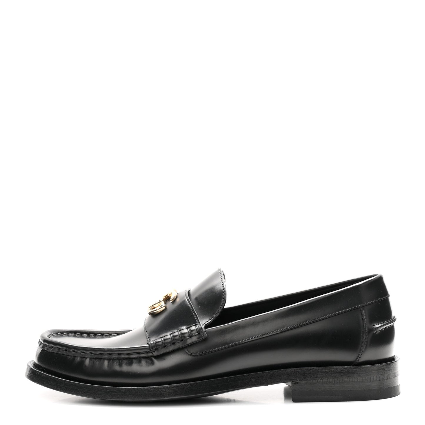 Calfskin Millennial Ribot Womens GG Loafers 40 Black