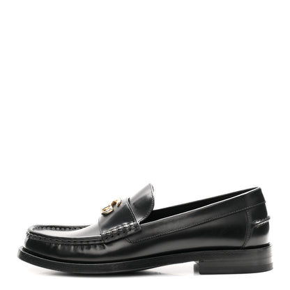 Gucci Calfskin Millennial Ribot Womens GG Loafers 40 Black 1 of 10