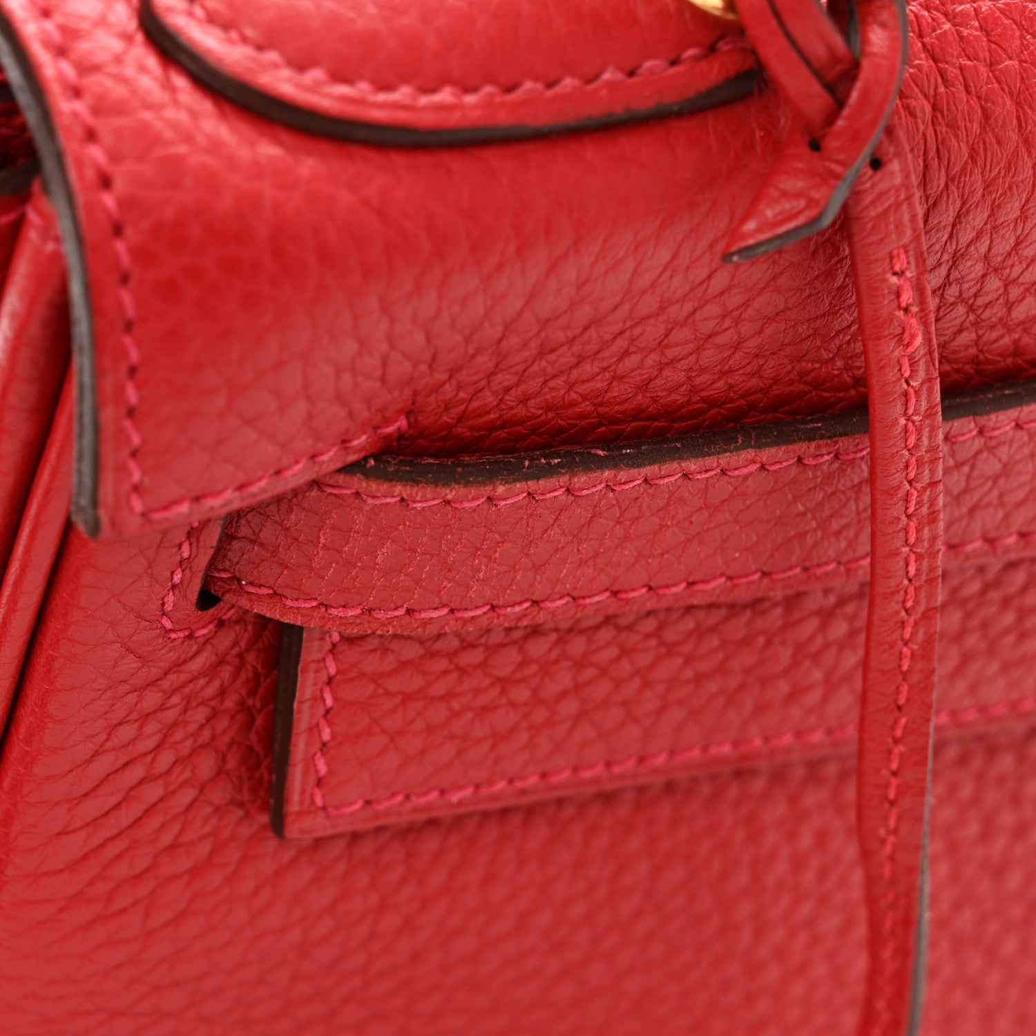 Hermes Taurillon Clemence Kelly Retourne 28 Rouge Casaque 12 of 13