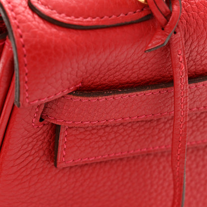 Hermes Taurillon Clemence Kelly Retourne 28 Rouge Casaque 12 of 13