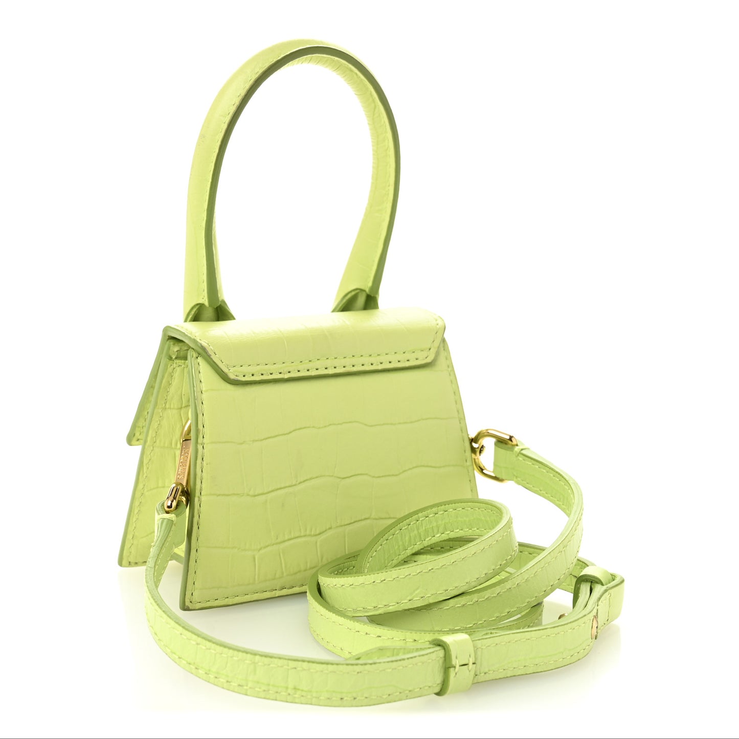 Calfskin Crocodile Embossed Le Chiquito Light Green