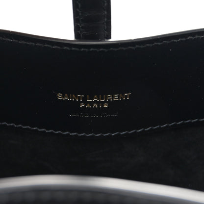 Saint Laurent Shiny Calfskin Le 37 Mini Bucket Bag Black 6 of 10