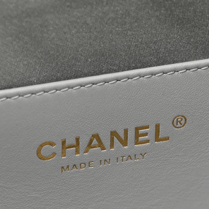 Chanel Metallic Aged Calfskin Quilted Mini Chanel 25 Handbag Silver 6 of 11