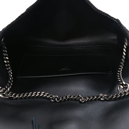 Saint Laurent Suede Monogram Medium Kate Whipstitch Shoulder Bag Black 5 of 10