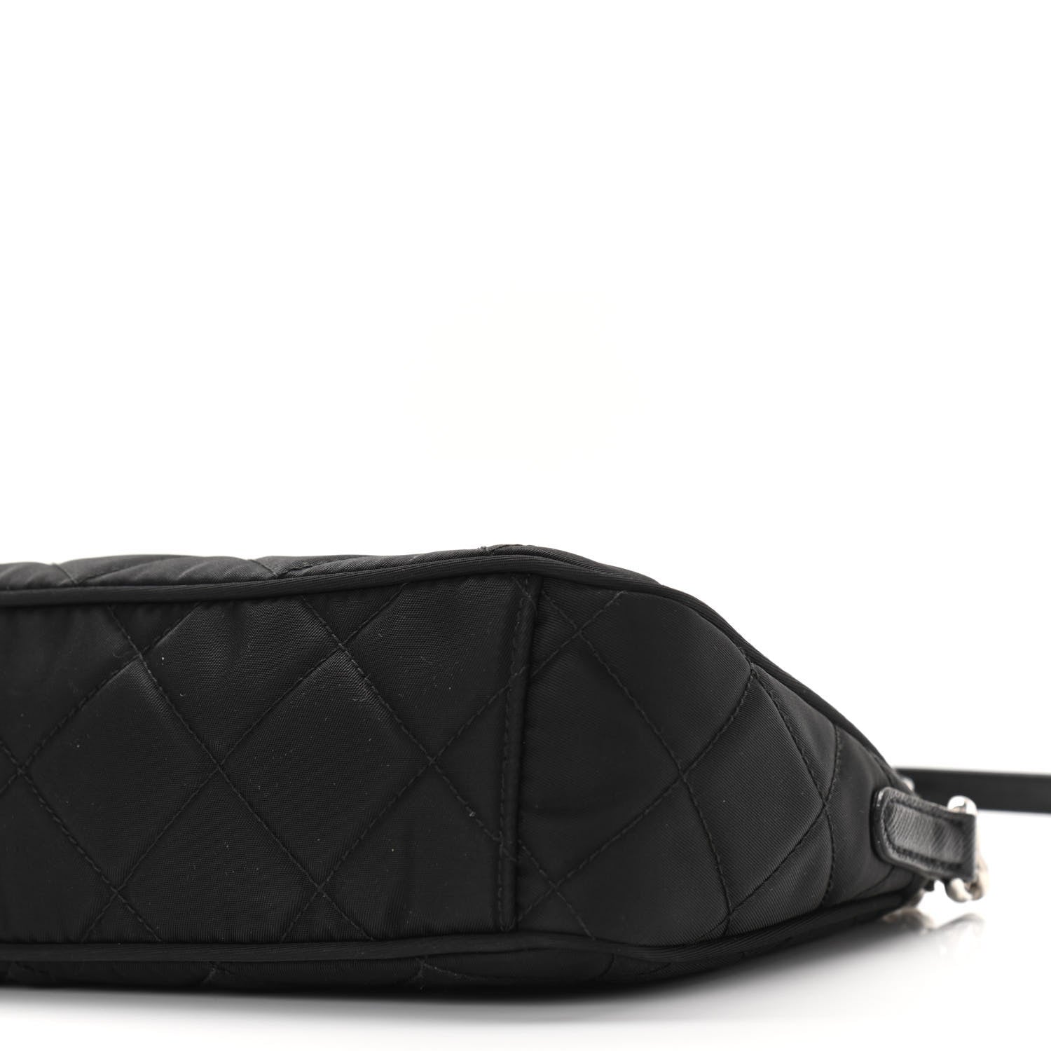 Prada Nylon Tessuto Impuntu Quilted Crossbody Bag Black 9 of 9