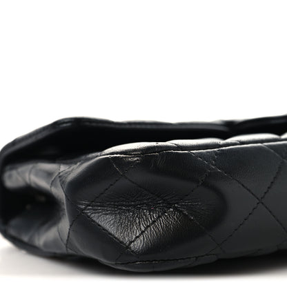 Chanel Lambskin Quilted East West Flap Black 9 of 10