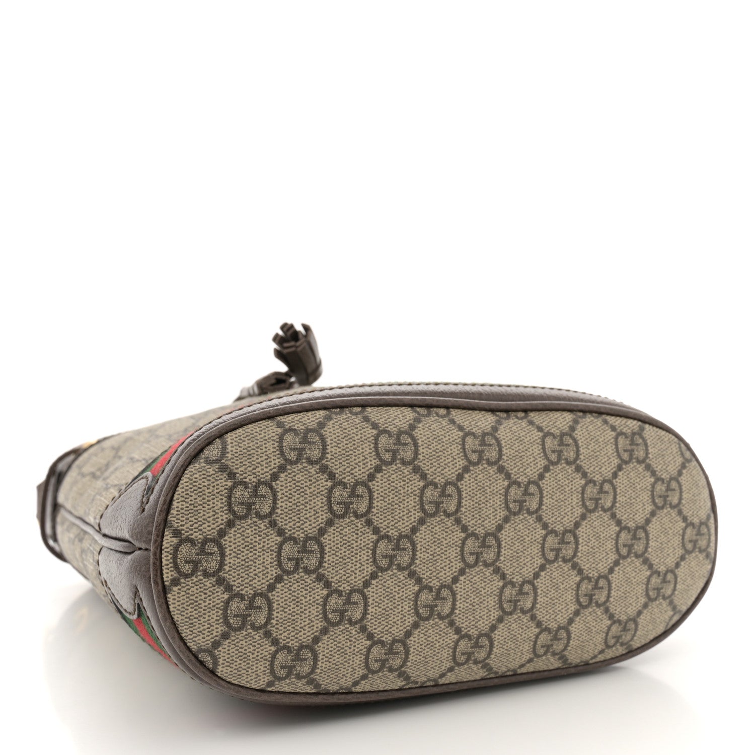 Gucci GG Supreme Monogram Web Small Ophidia Bucket Bag Brown 4 of 10