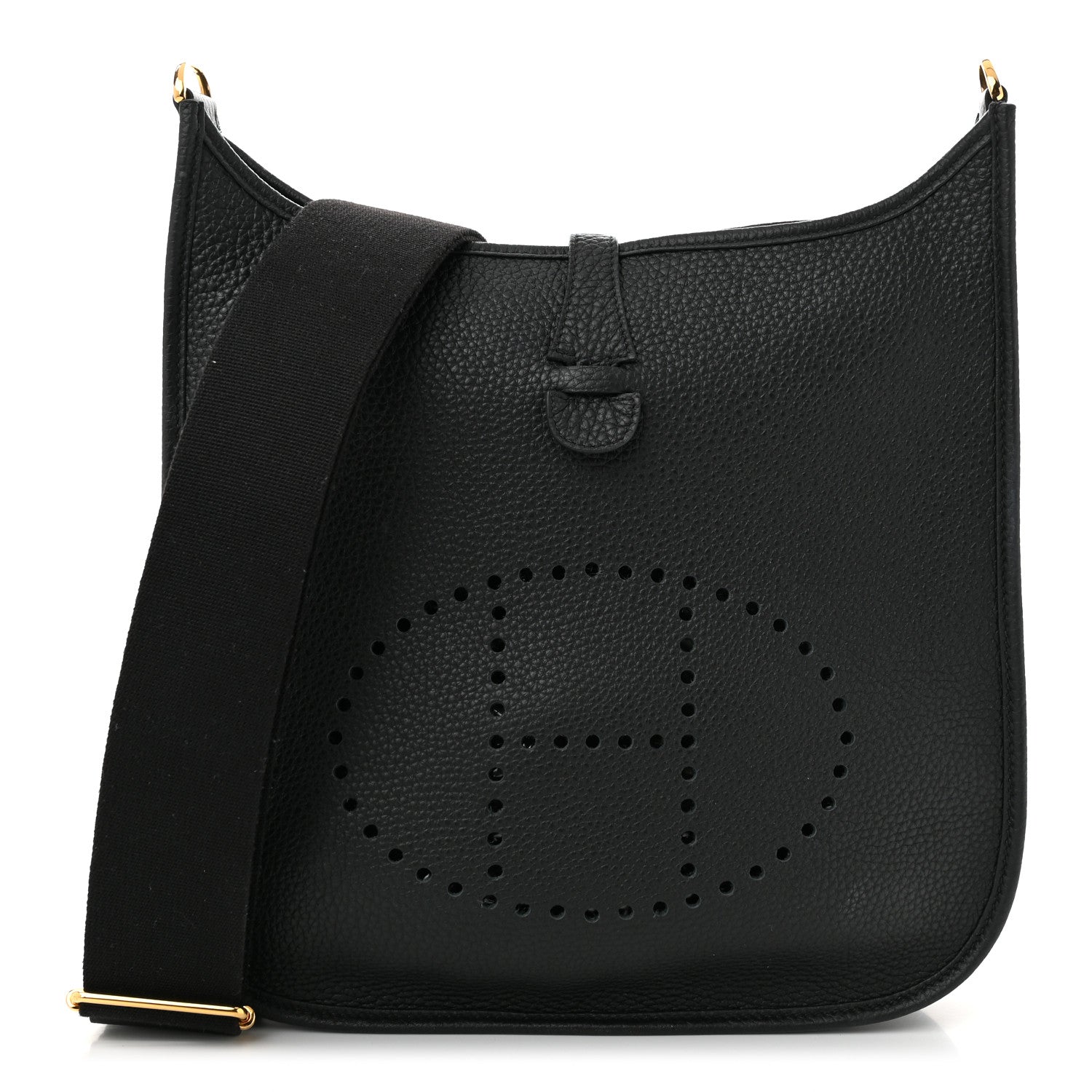 Hermes Taurillon Clemence EVELYNE III PM Black 1 of 11