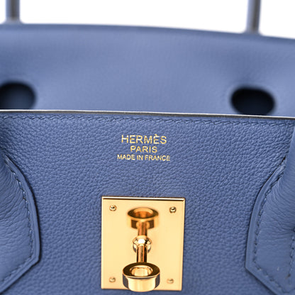 Hermes Togo Birkin 30 Bleu Brighton 6 of 11