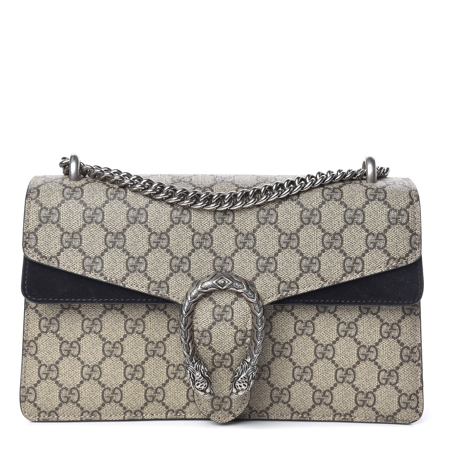 GG Supreme Monogram Small Dionysus Shoulder Bag Black