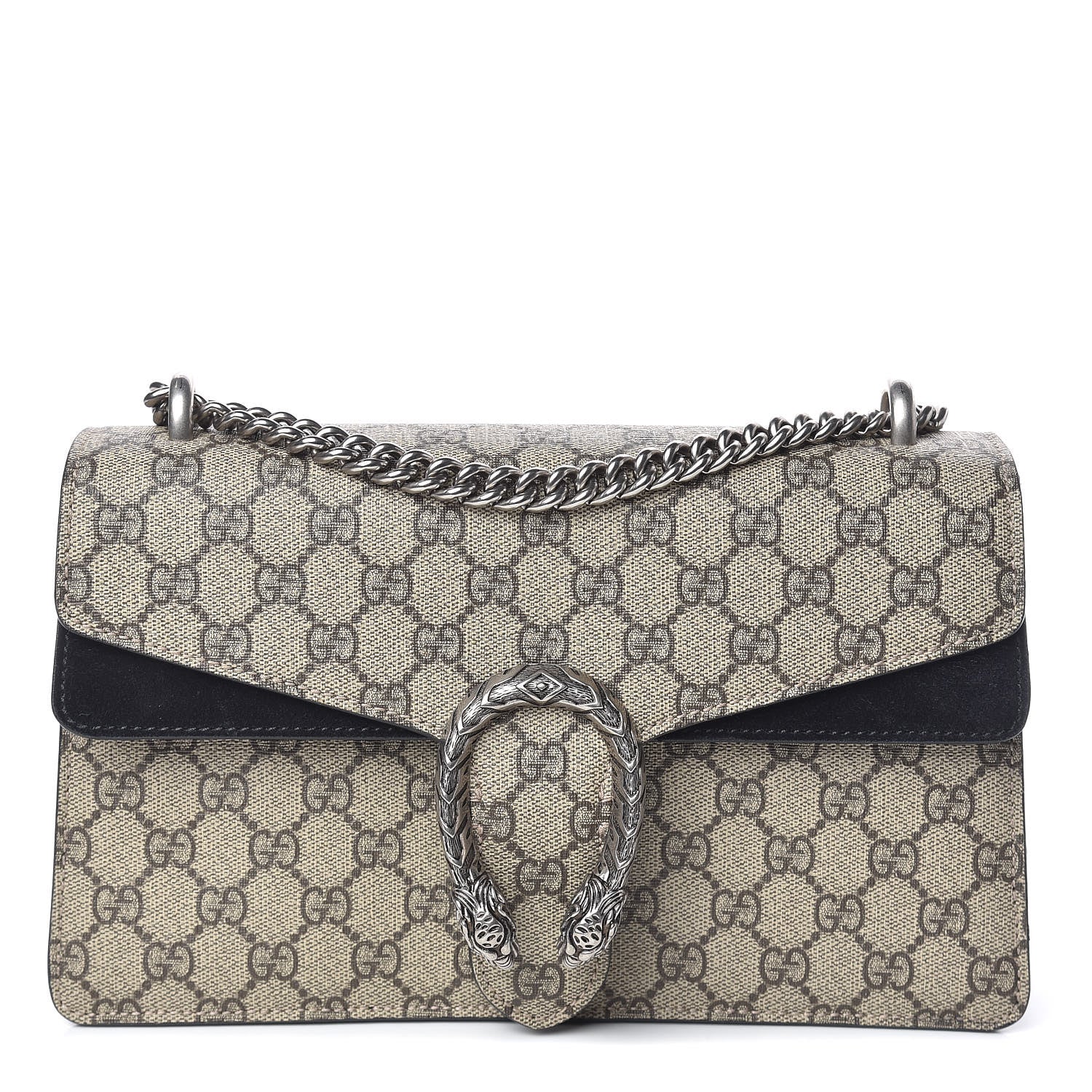 Gucci GG Supreme Monogram Small Dionysus Shoulder Bag Black 1 of 15