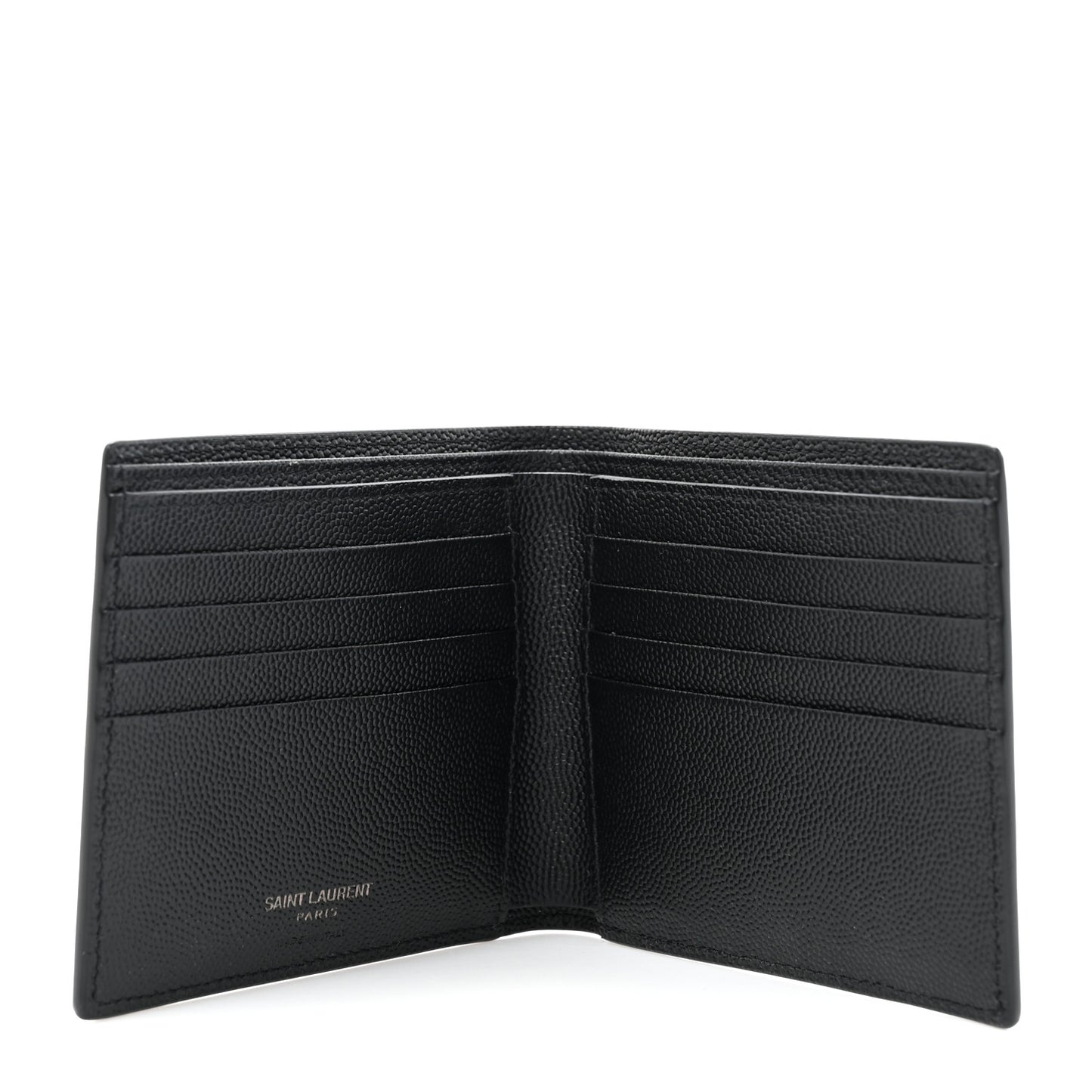 Grain De Poudre Monogram Monochrome Bifold Wallet Black