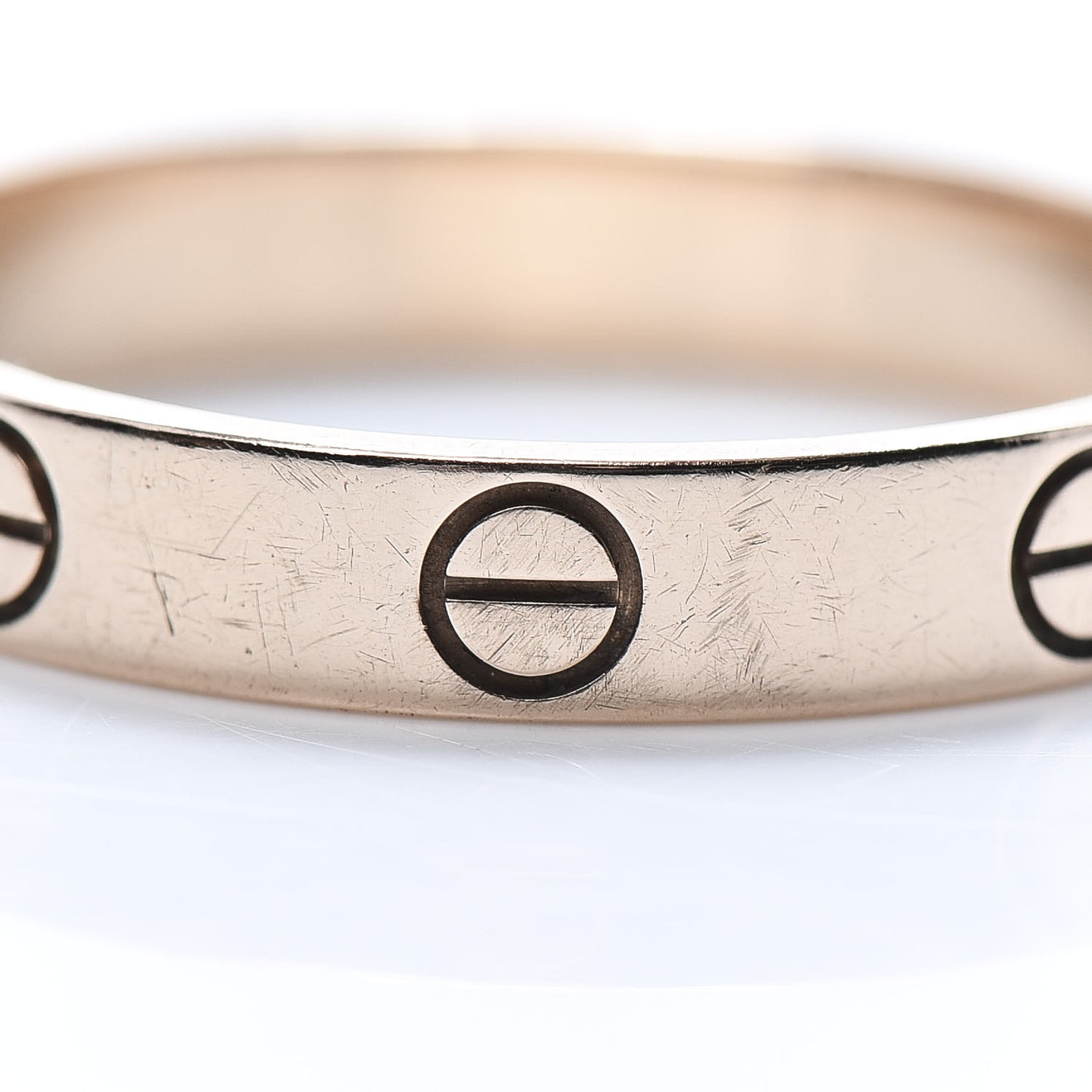 18K Pink Gold 3.5mm LOVE Wedding Band Ring 58 8.25