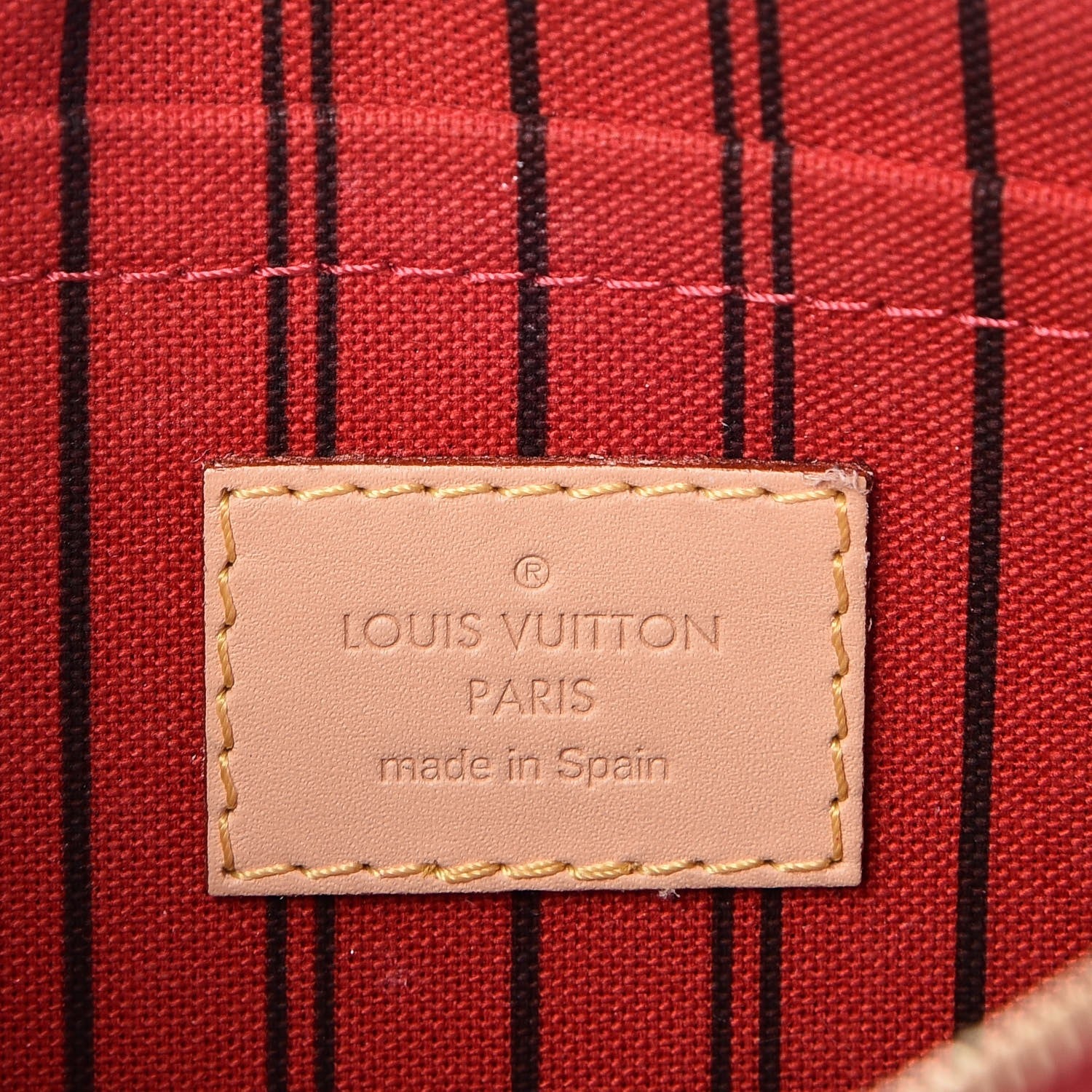 Louis Vuitton Monogram Neverfull MM GM Pochette Cherry 6 of 7