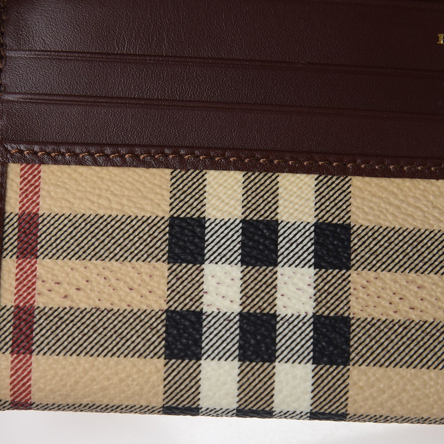 Haymarket Check Continental Wallet Brown