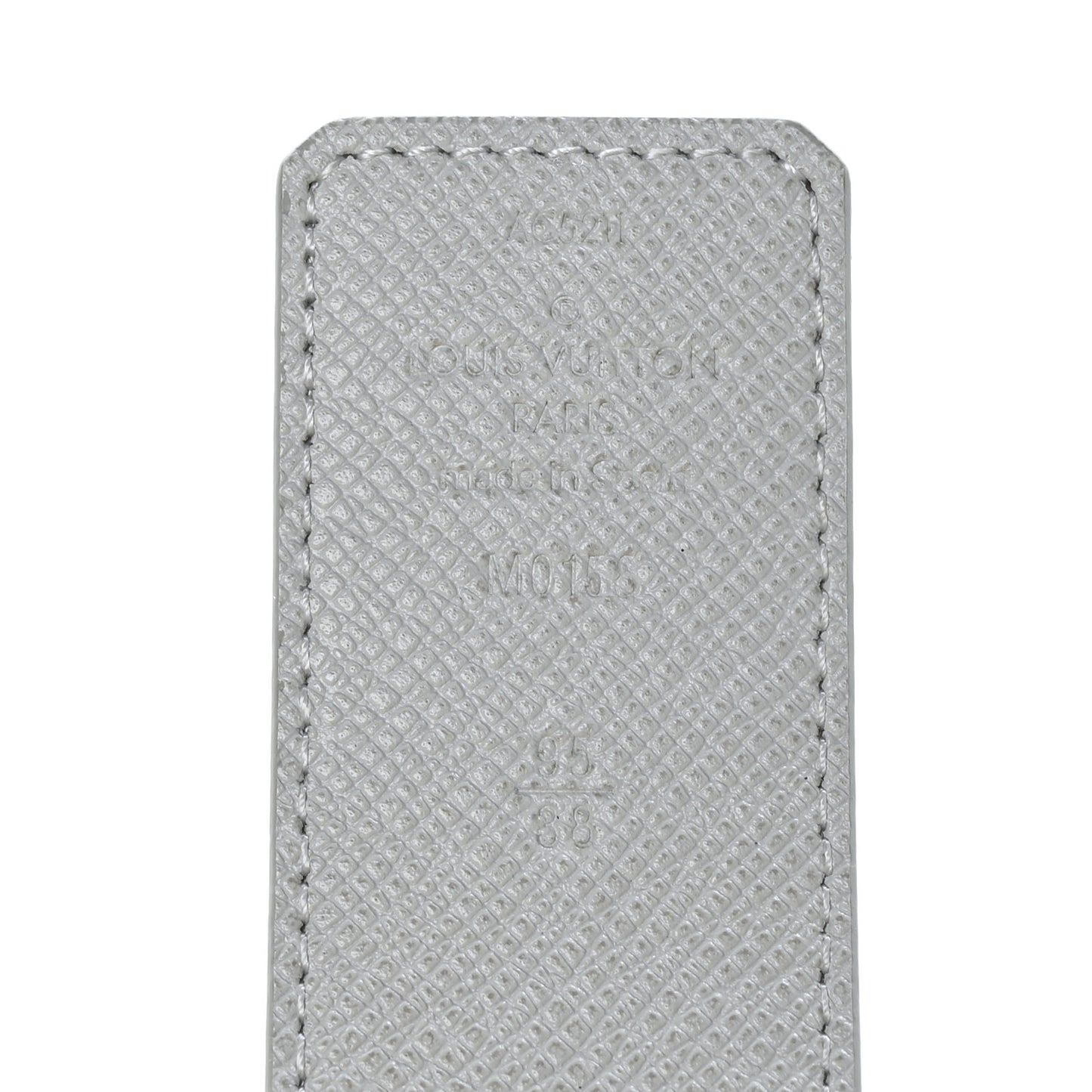 Taiga Monogram 40mm LV Initiales Belt 95 38 White