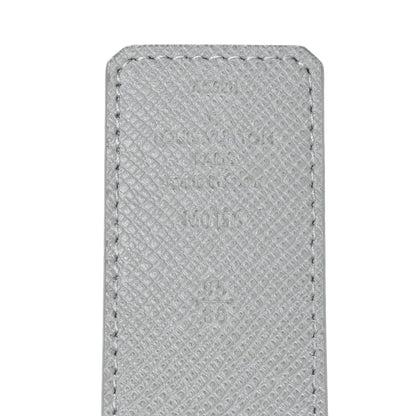 Louis Vuitton Taiga Monogram 40mm LV Initiales Belt 95 38 White 3 of 5