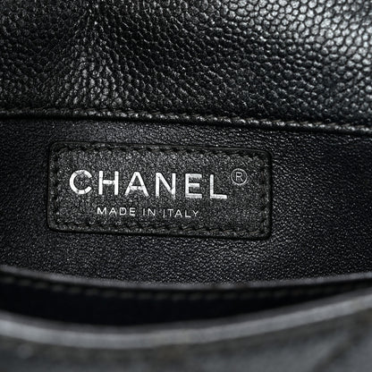 Chanel Metallic Caviar Quilted Extra Mini Flap Dark Grey 6 of 10