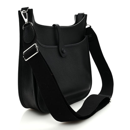 Hermes Taurillon Clemence Evelyne III PM Black 3 of 9