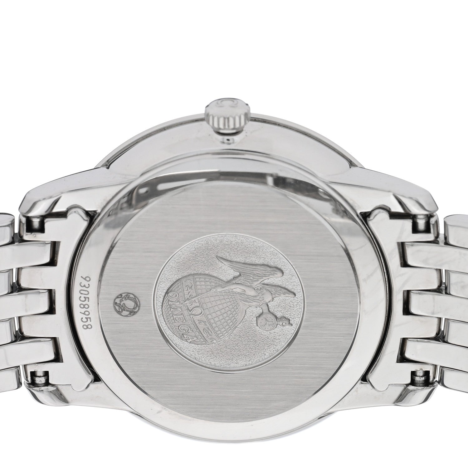 Omega Stainless Steel Diamond Mother of Pearl 27mm De Ville Prestige Quartz Watch 424.10.27.60.55.001 4 of 5