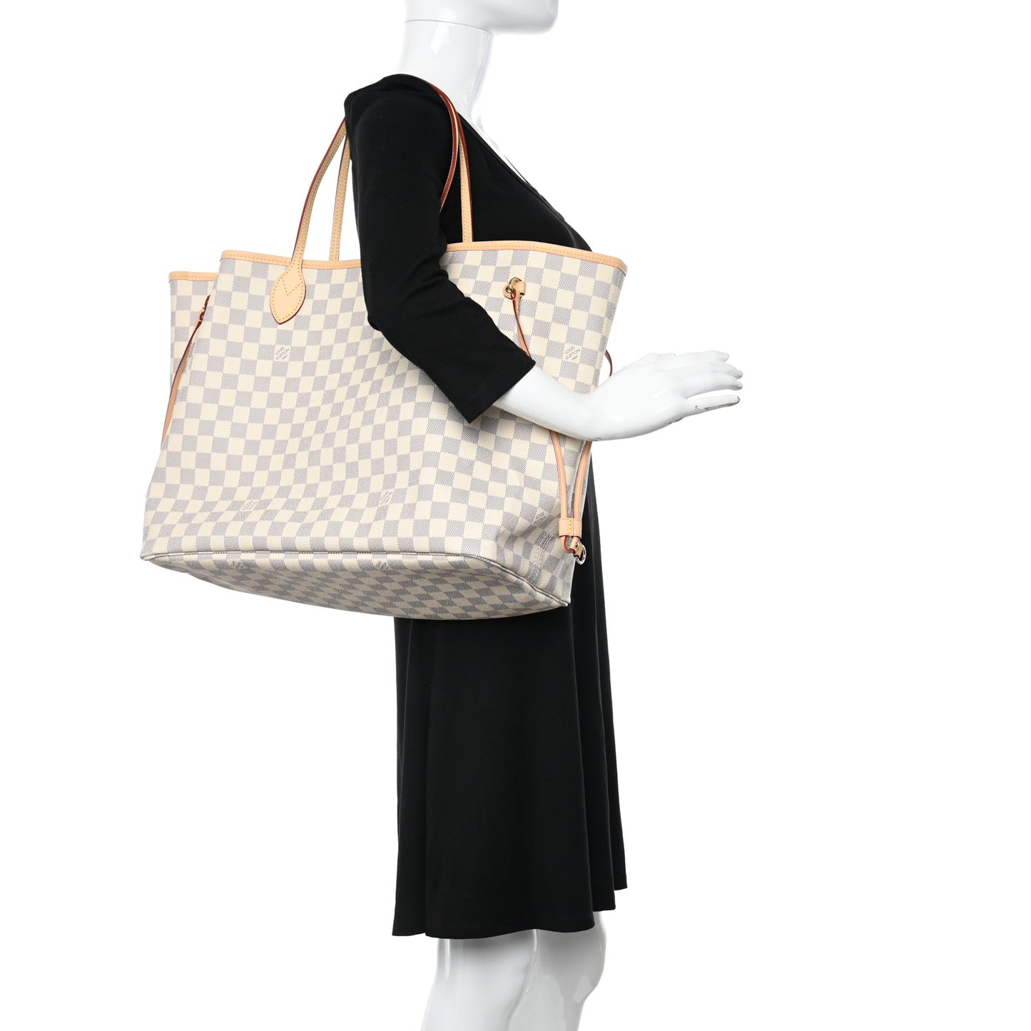 Damier Azur Neo Neverfull GM Rose Ballerine